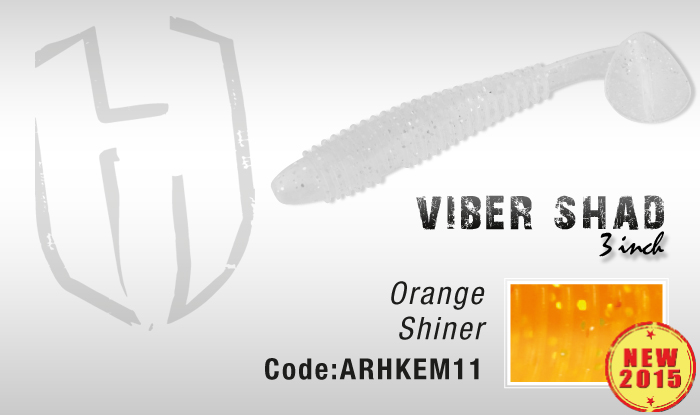 Herakles Viber Shad 3,8" colore ORANGE SHINER
